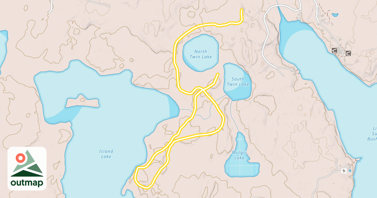 Map of Island Lake Trail