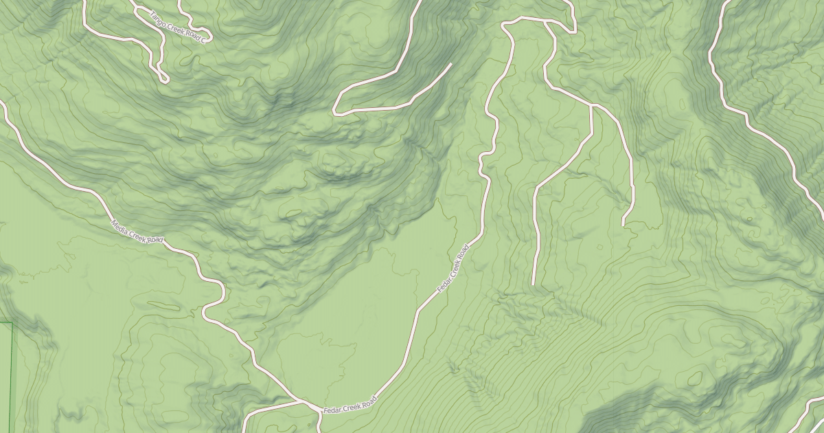 Map preview of FEDAR CREEK