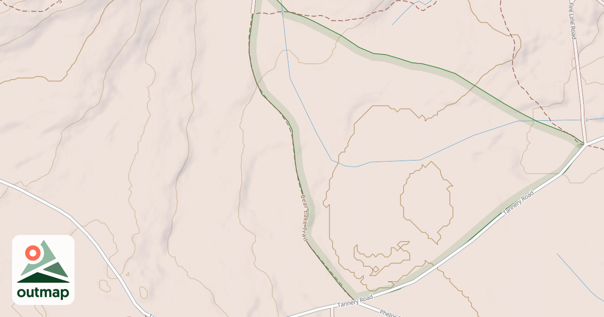 Map of Pinchot State Forest - Thornhurst Snowmobile Trails