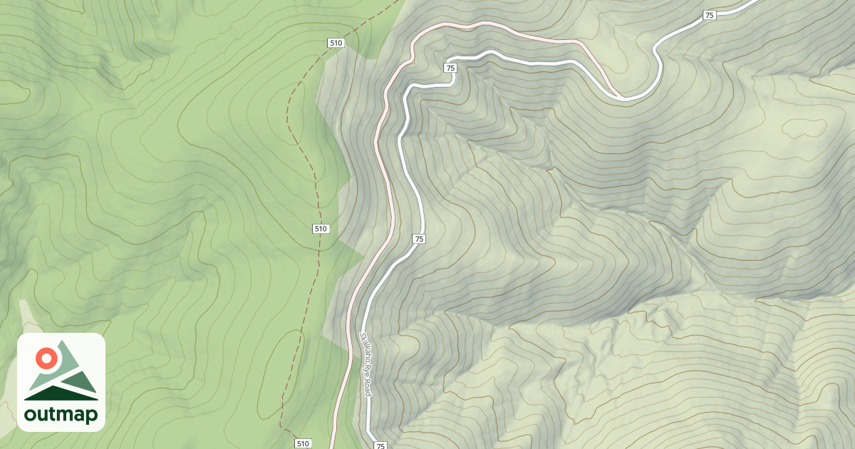 Map of (FDR) SKALKAHO CREEK