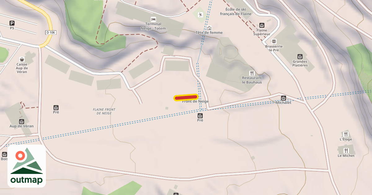 Map of Front de Neige
