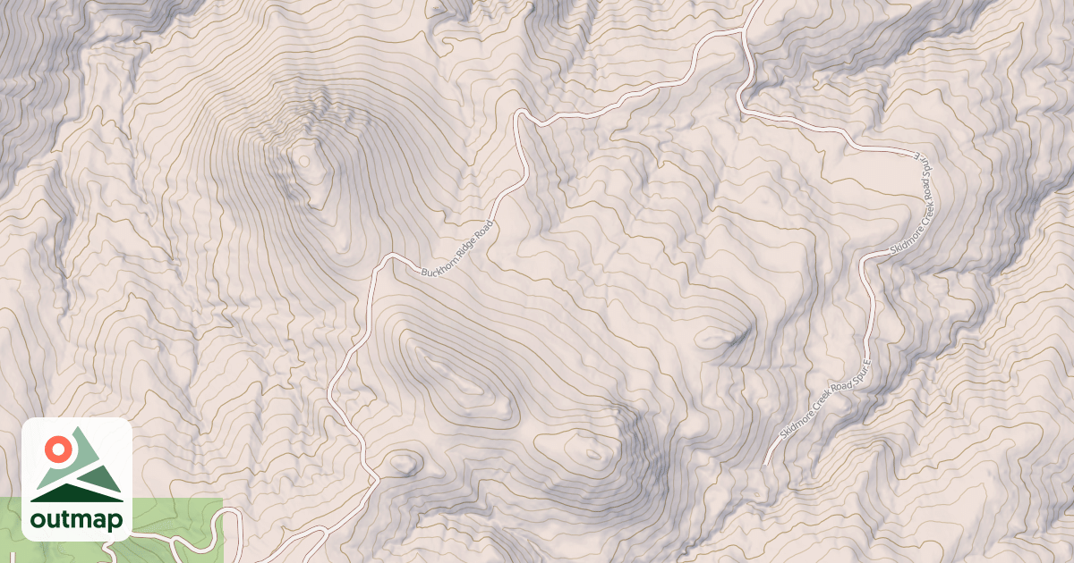 Map of BUCKHORN RIDGE