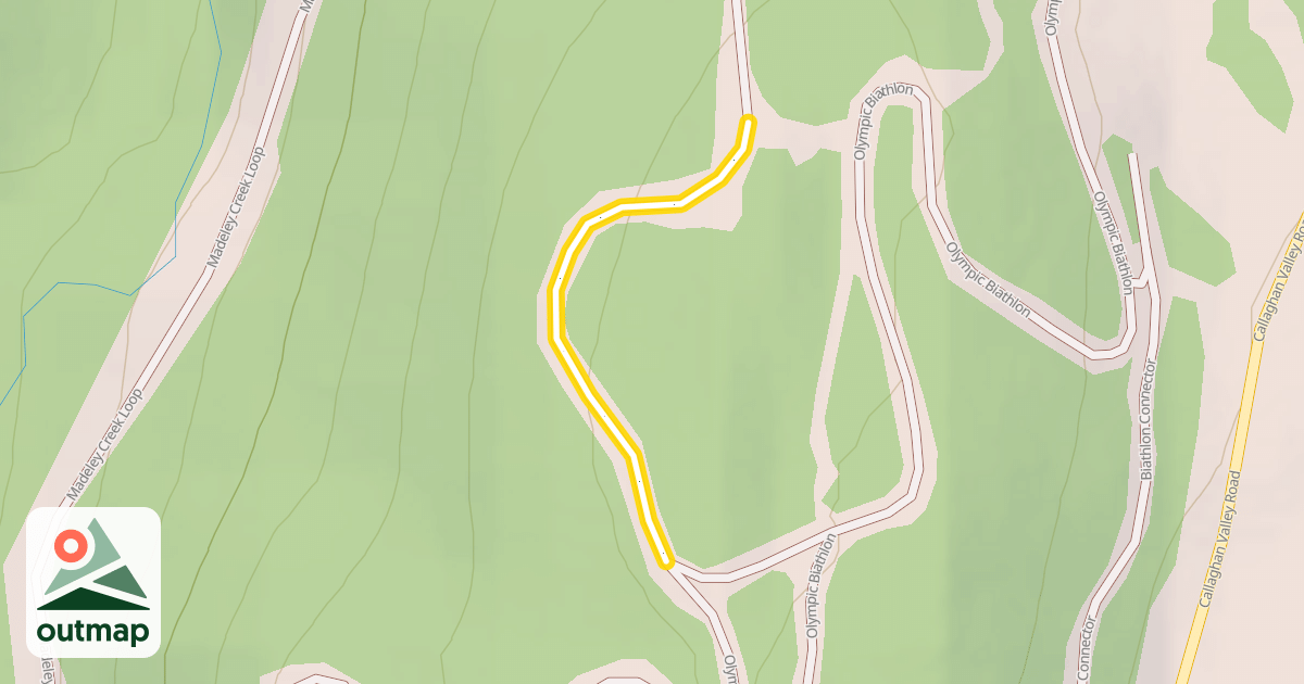 Map of Olympic Biathlon