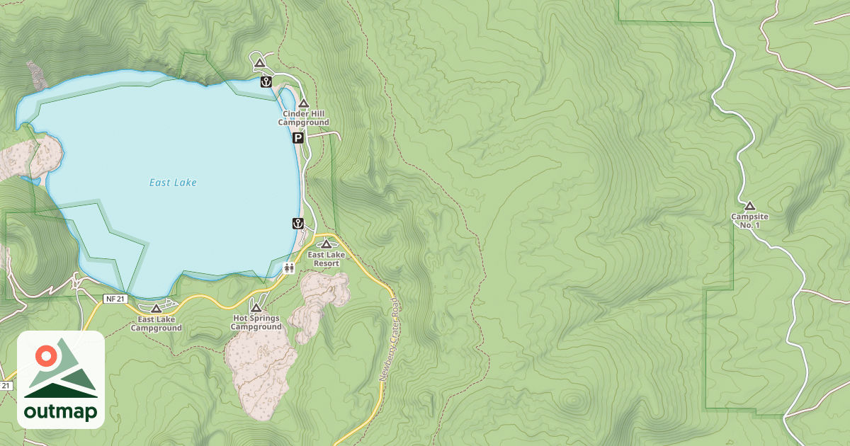 Map of Crater Rim