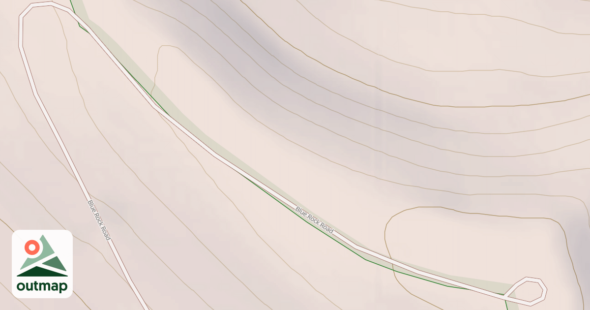 Map of BLUE ROCK