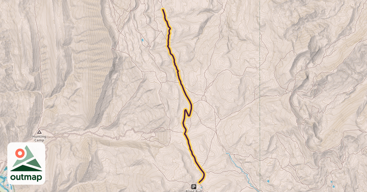 Map of Wyoming Range Trail - Section M in Lincoln