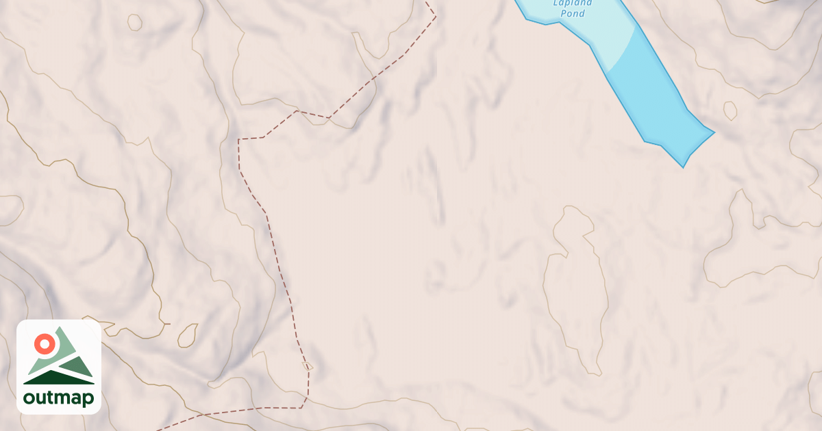 Map of Lapland Pond Snowmobile Trail Section 1