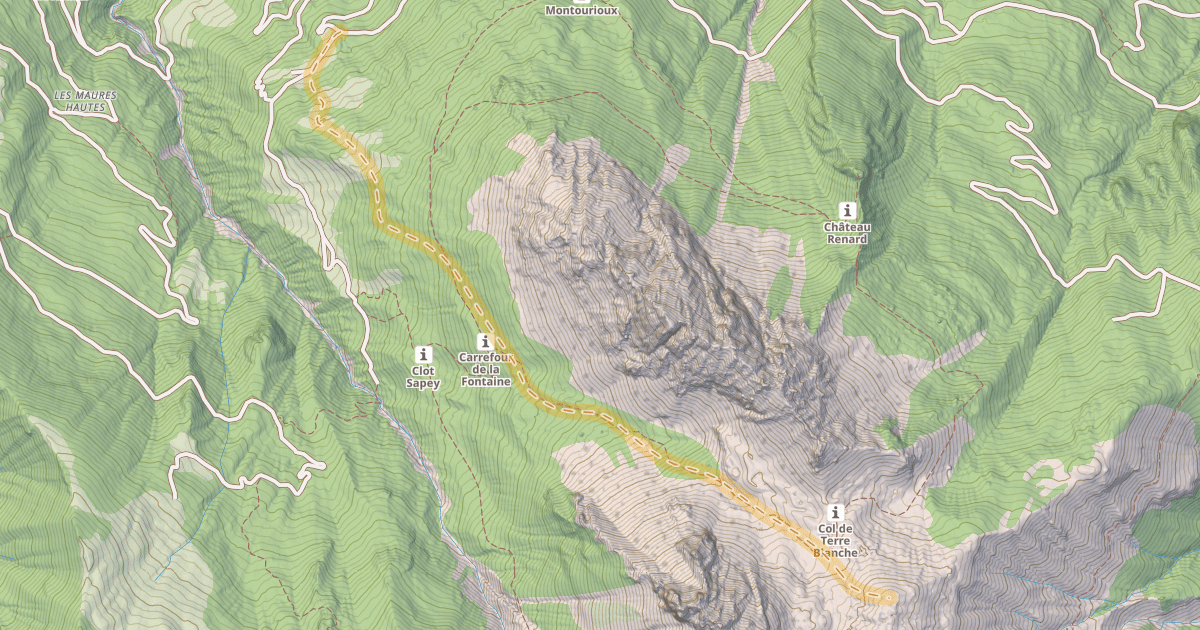 Map preview of Terre Blanche — Les Charbonnières