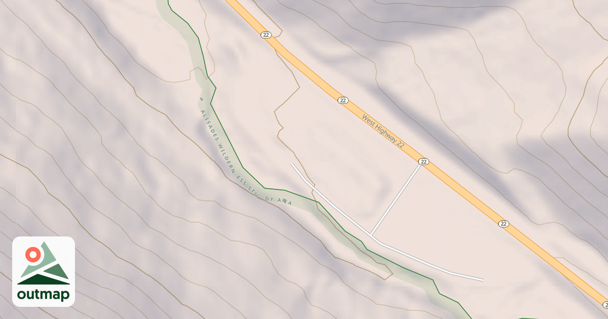 Map of HWY 22 SU