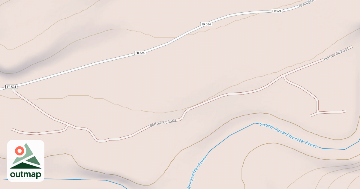 Map of BORROW PIT ROAD