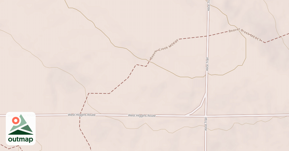 Map of Beaver Creek Trail Mccct