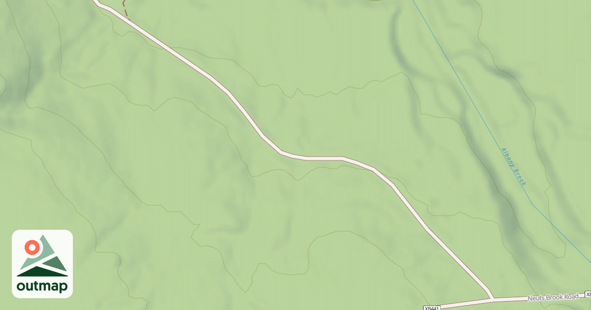 Map of JENSEN BROOK SPUR