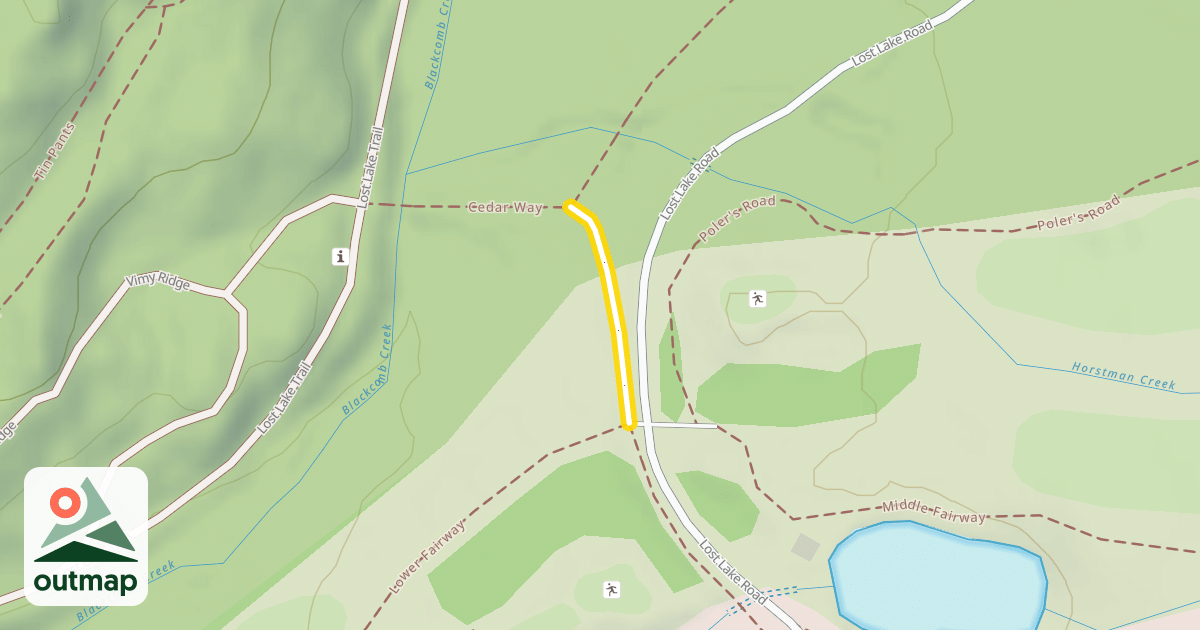 Map of Bridge Meadow Trail