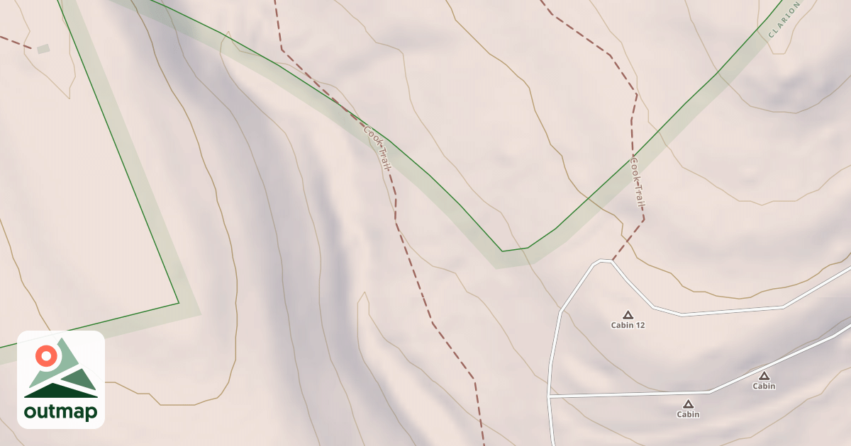 Map of Cook Forest State Park Trails