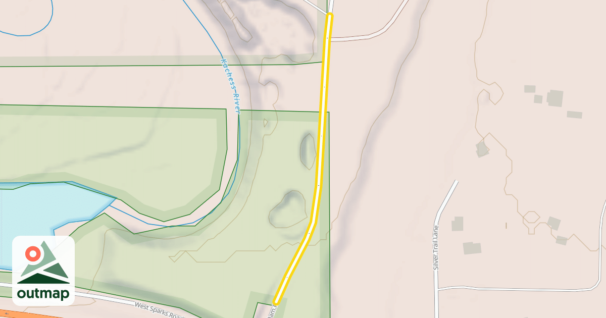 Map of Kachess Dam Road