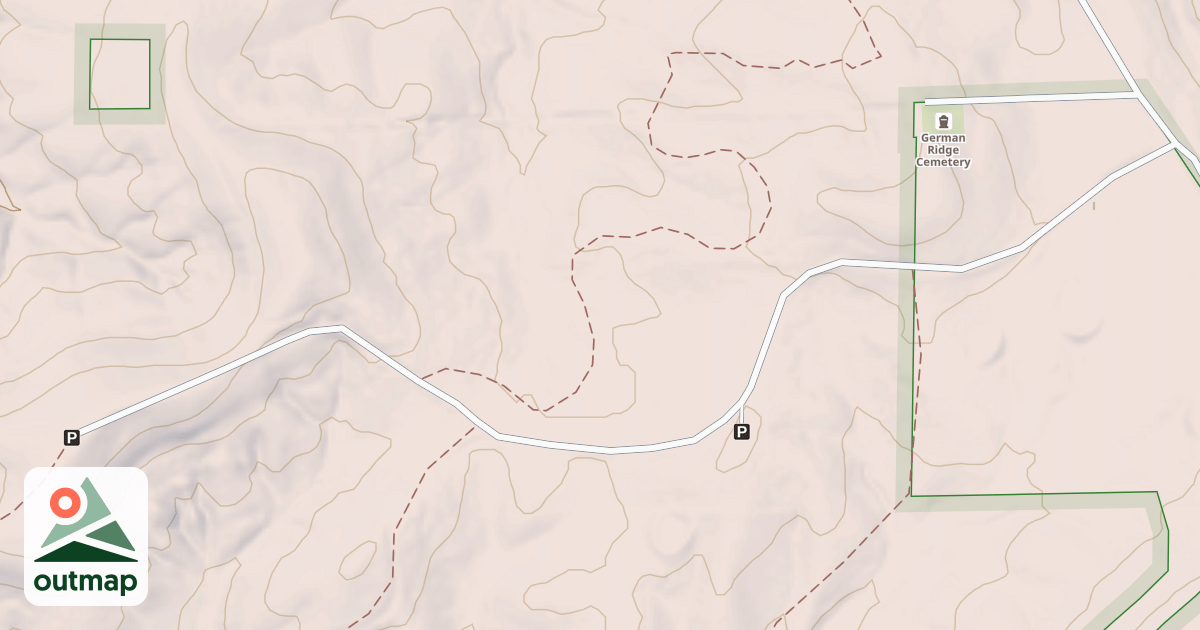 Map of GERMAN RIDGE TOWER