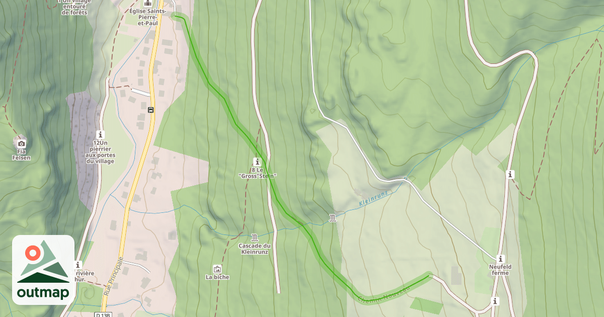 Map of Chemin Nouveau