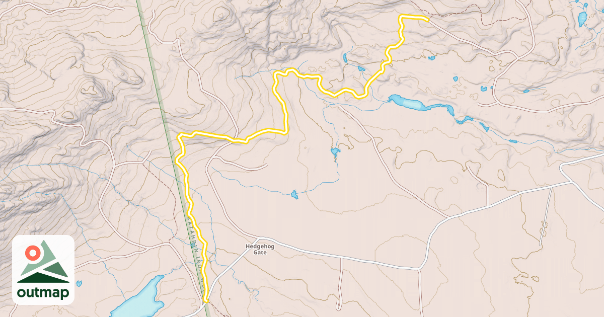 Map of Hedgehog Gate Trail