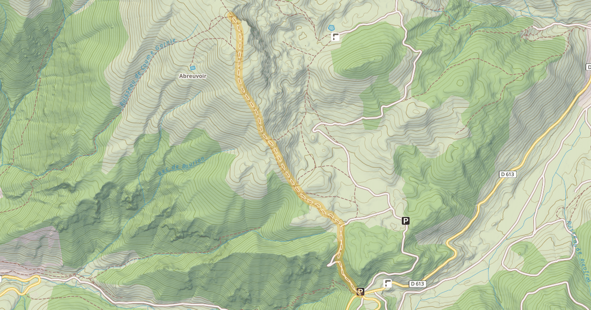 Map preview of Rocher de Scaramus — Col de Marmare