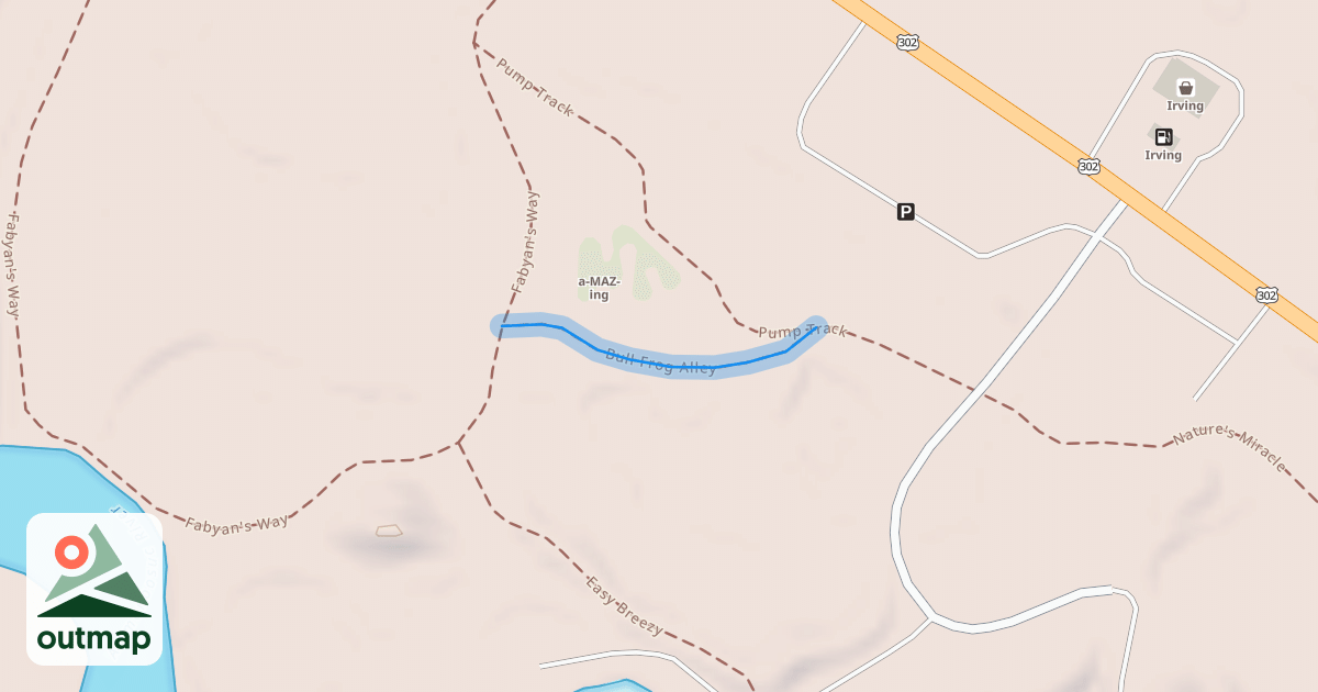 Map of Bull Frog Alley