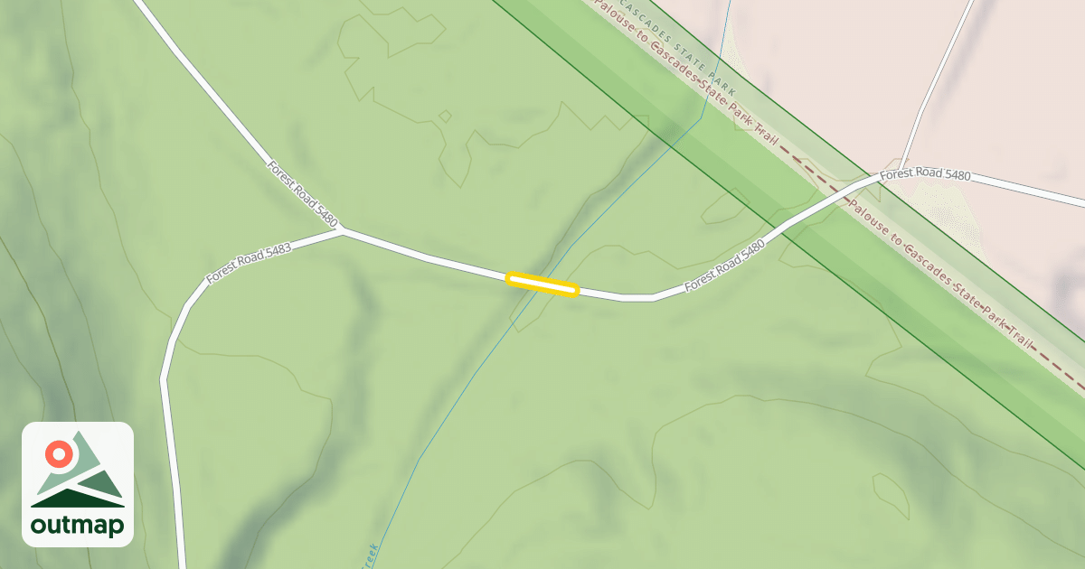 Map of Forest Road 5480
