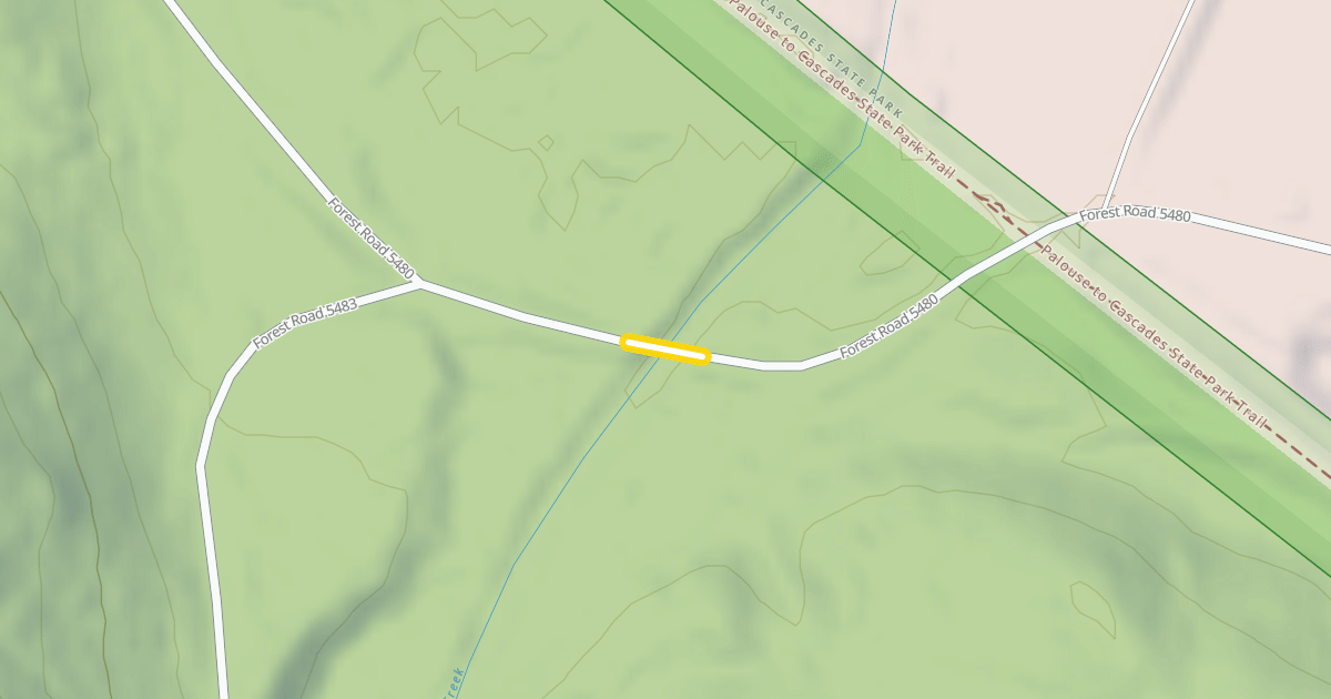 Map preview of Forest Road 5480