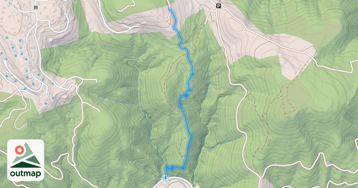 Map of Descente Jaune