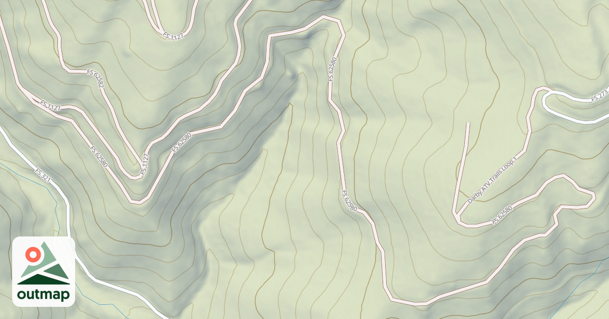 Map of (FDR) NORTH FORK RYE CREEK