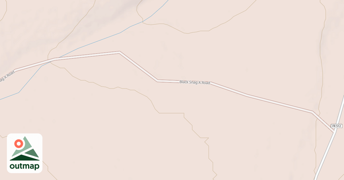 Map of BLACK SNAG A