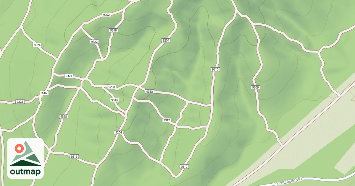 Map of USFS Motor Vehicle Use Map Trails 19899