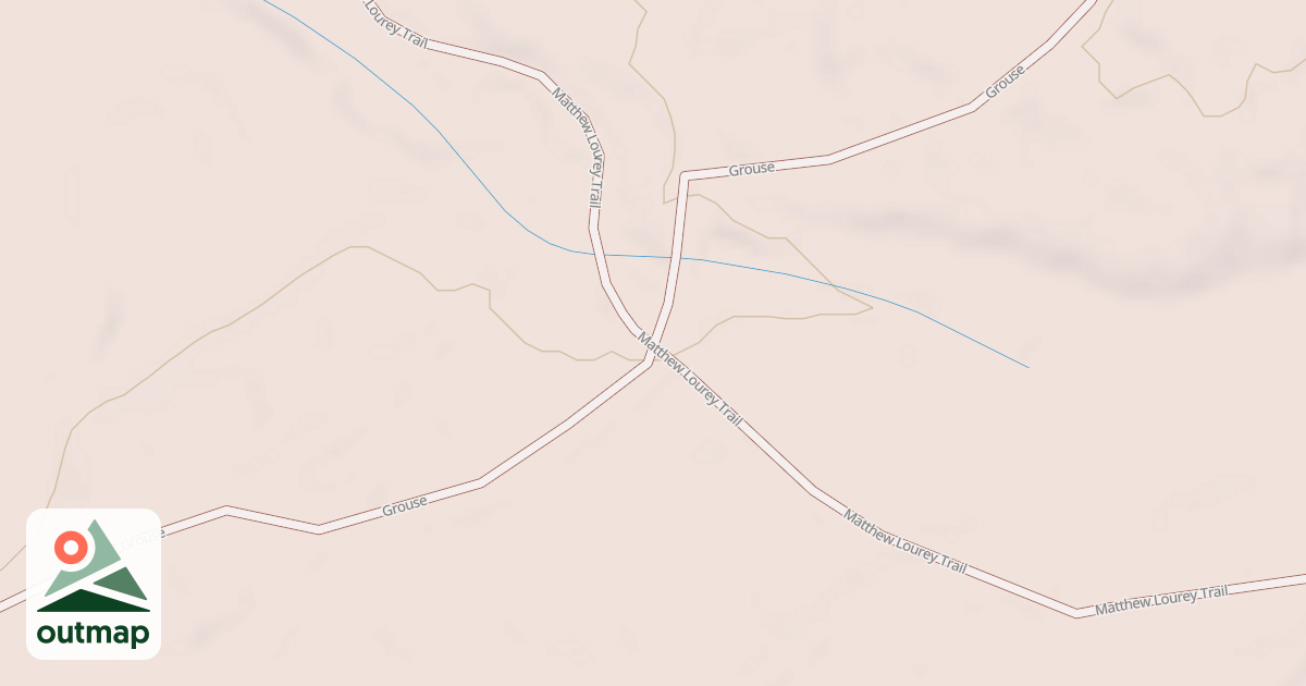 Map of Matthew Lourey State Trail