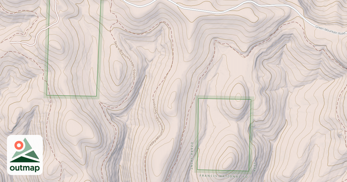 Map of WOLF PEN RIDGE