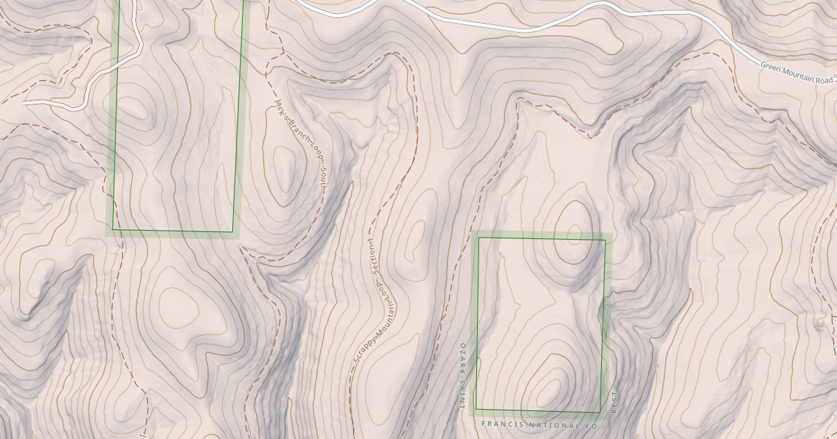 Map preview of WOLF PEN RIDGE