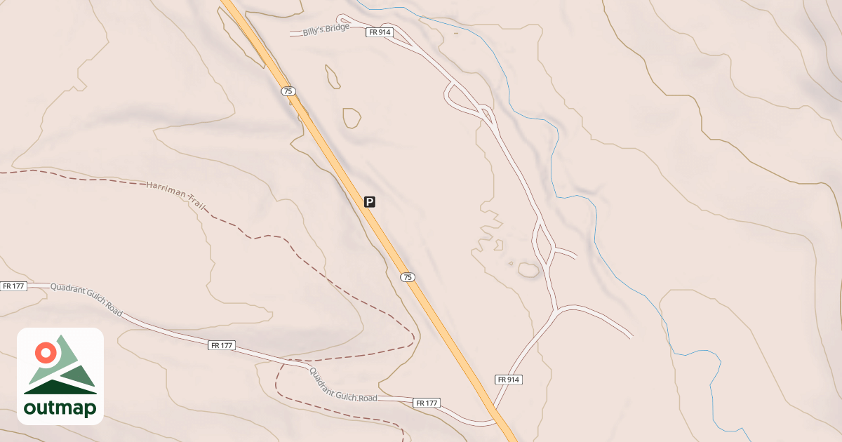 Map of BILLY'S BRIDGE CAMPING AREA