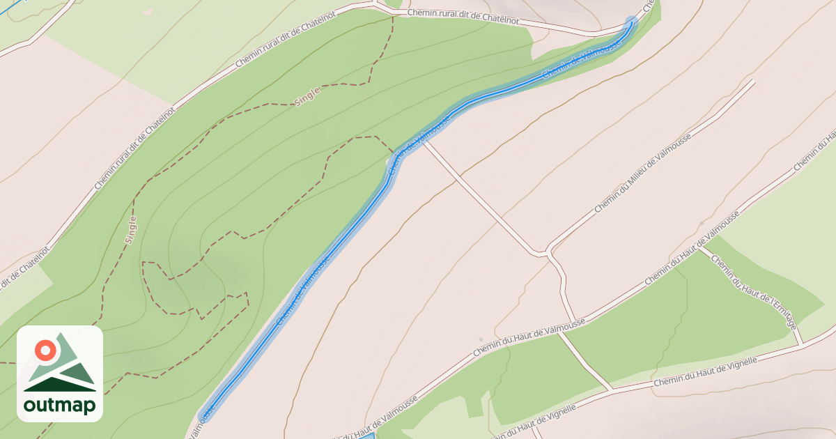 Map of Chemin de Valmousse