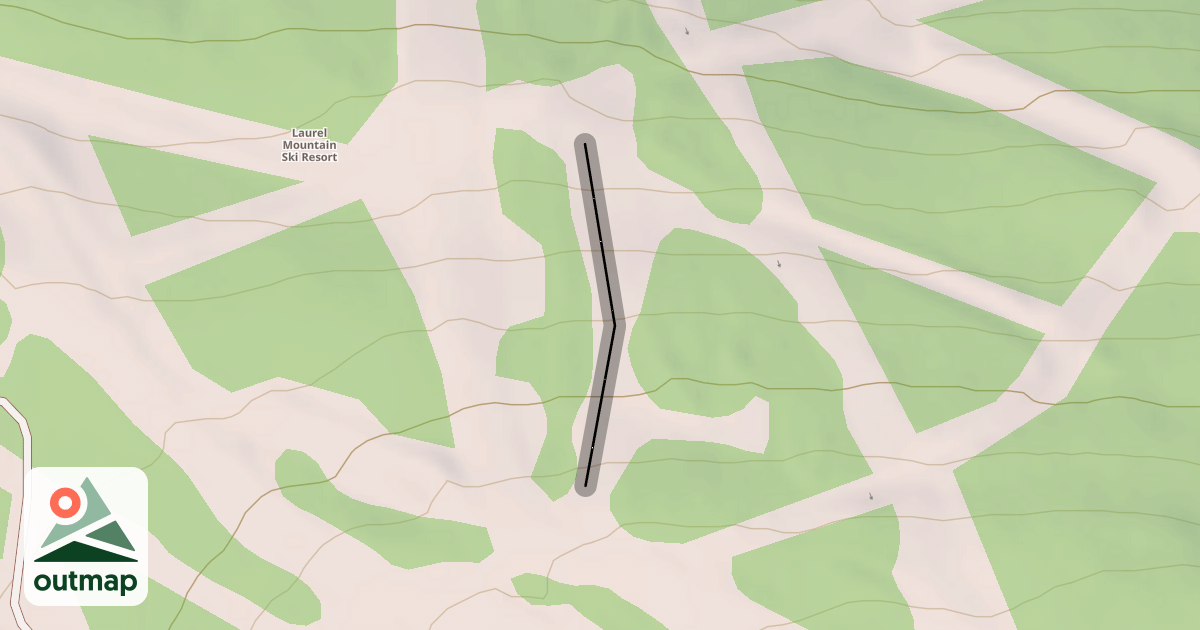 Map of Laurel Run