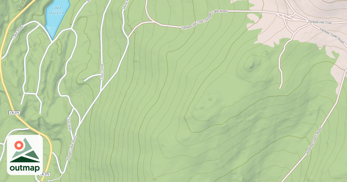 Map of PISGAH LAKE