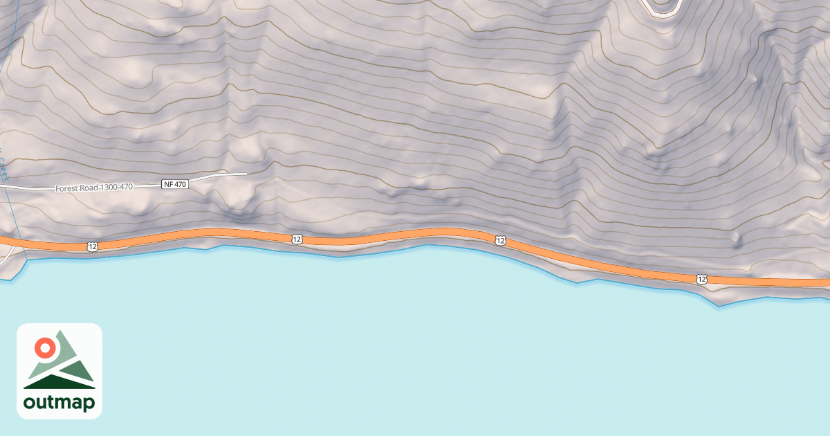 Map of RUSSELL CREEK SUMMER HOMES