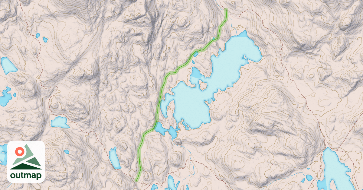Map of Victor Lake Trail