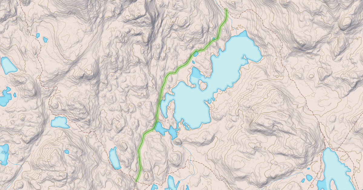 Map preview of Victor Lake Trail