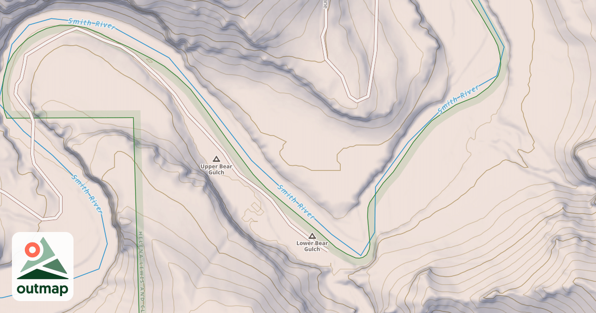 Map of BEAR GULCH