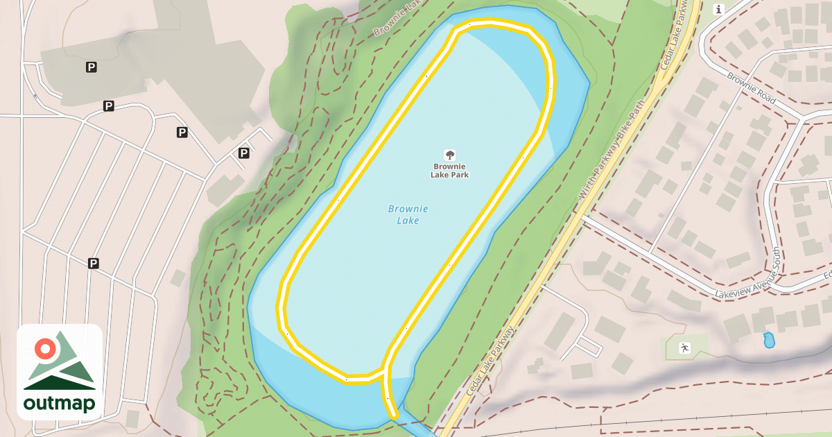 Map of Brownie Lake Trail