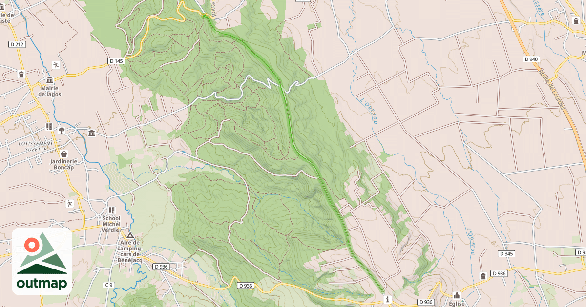 Map of Chemin Henri IV