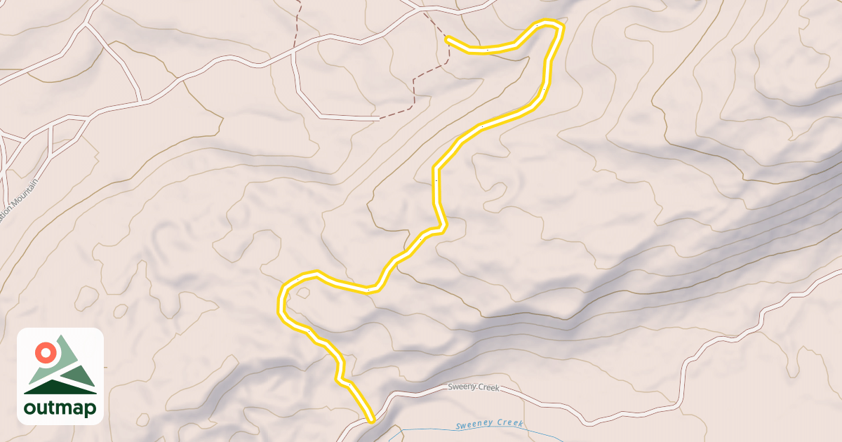 Map of Sweeny Creek Cutover