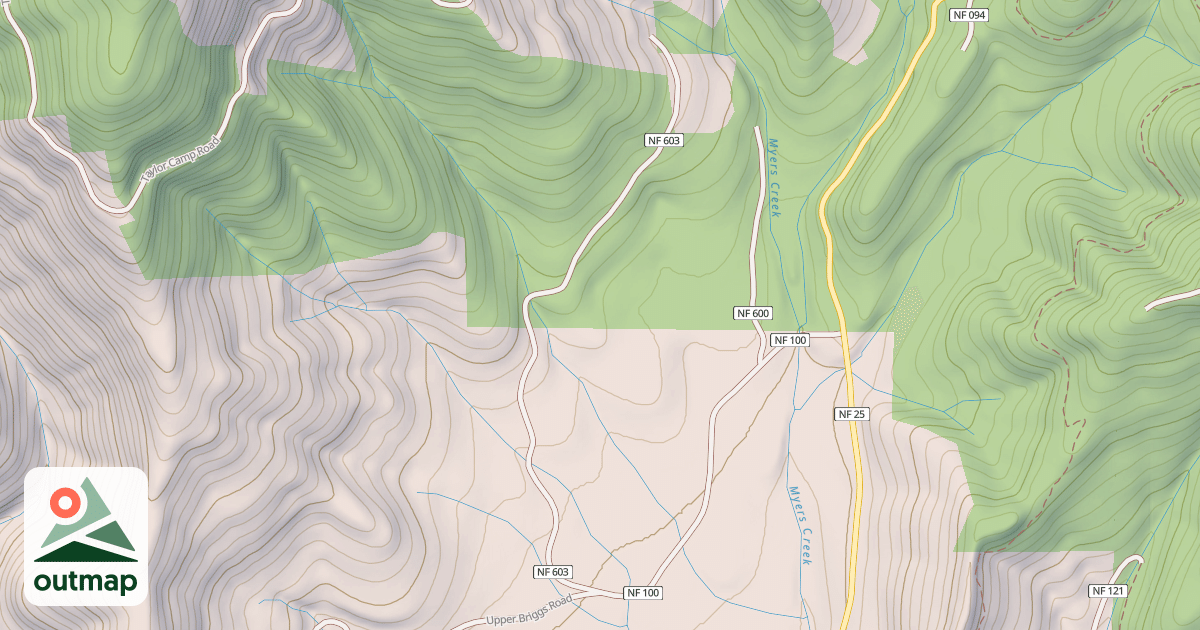 Map of MEYERS CREEK CAMP