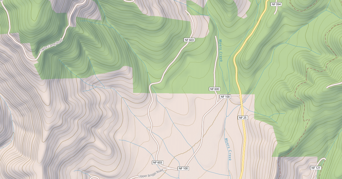 Map preview of MEYERS CREEK CAMP