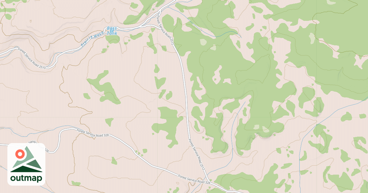 Map of 7 MILE TANK RD.