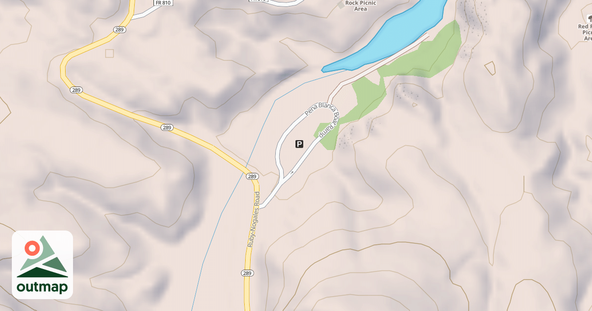 Map of PENA BLANCA BOAT RAMP