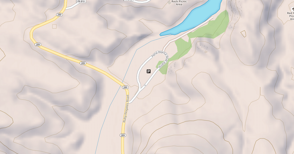 Map preview of PENA BLANCA BOAT RAMP
