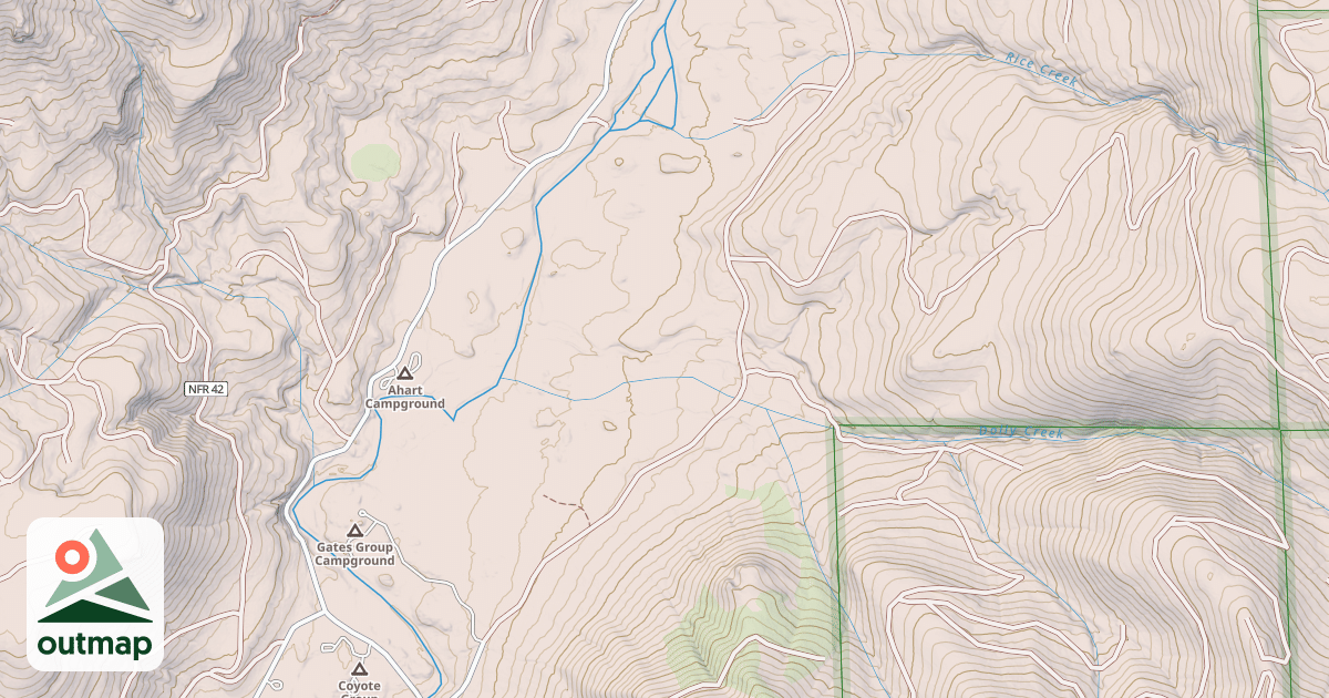 Map of COYOTE SPRING